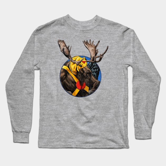 Golden Age Hawkmoose Long Sleeve T-Shirt by ThirteenthFloor